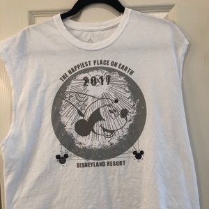 Vintage Disneyland 2011 Sleeveless White Tank